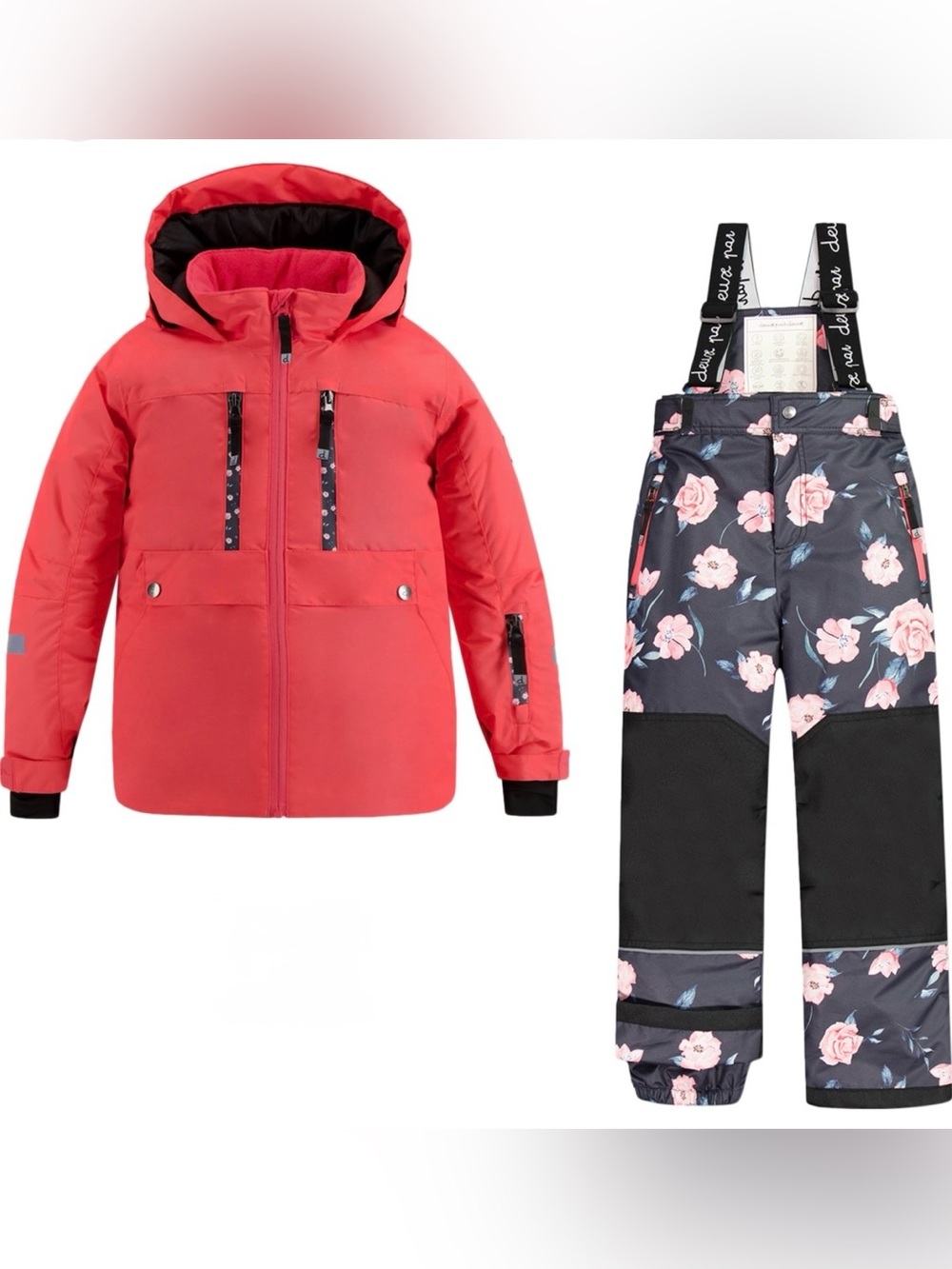 Deux Par Deux Teknik Two-Piece Girls Snowsuit – Size 5 / 110 cm